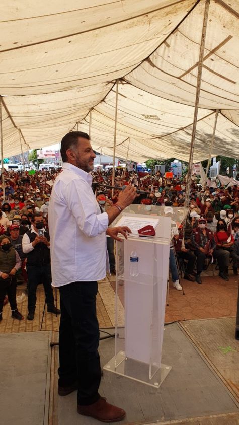 Cierra su campaña electoral Rafael Álvarez en el municipio de Apizaco en Tlaxcala.