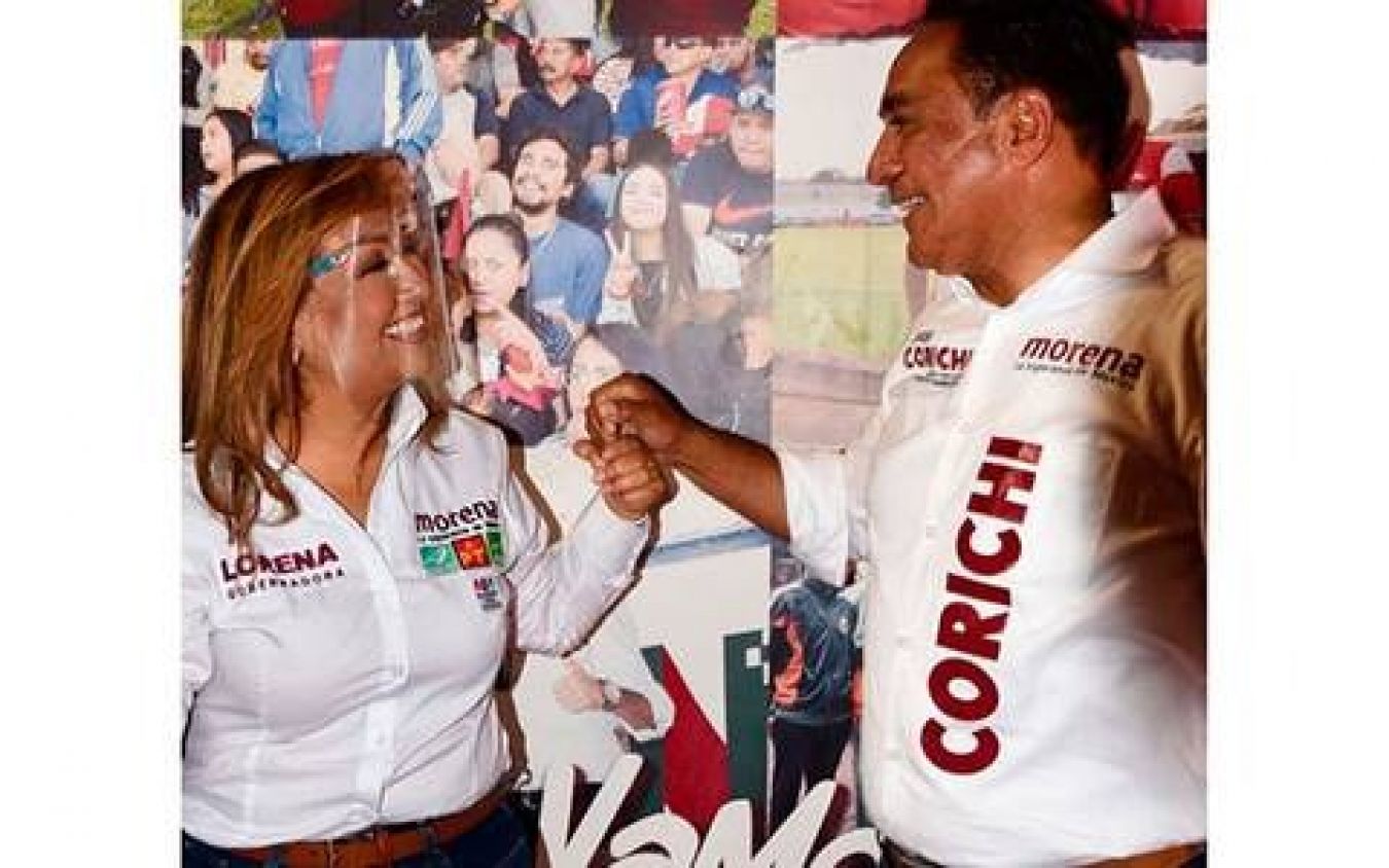 Corichi apoyó el cierre de campaña de Lorena Cuellar