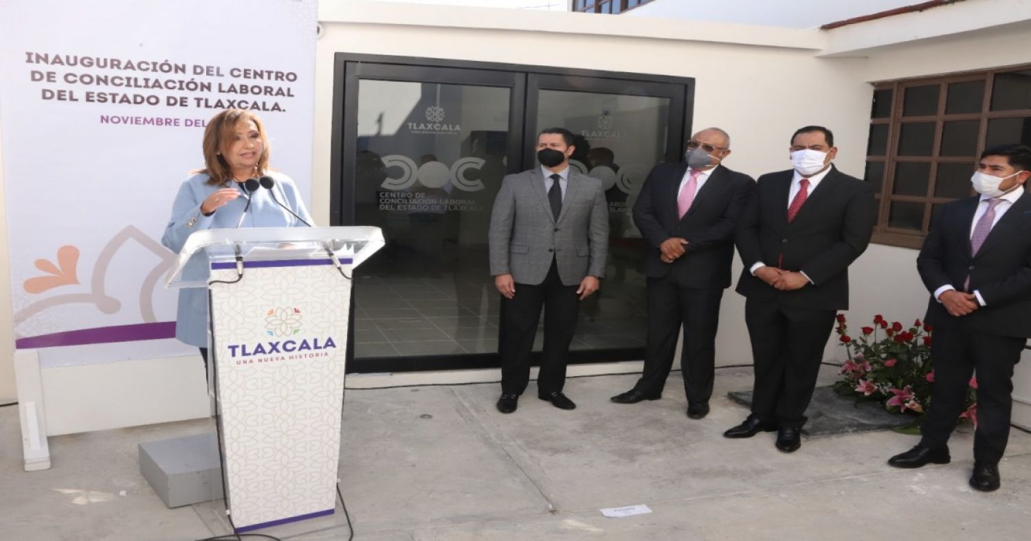 Inaugura Lorena Cuéllar Cisneros centro de conciliación laboral del estado de Tlaxcala