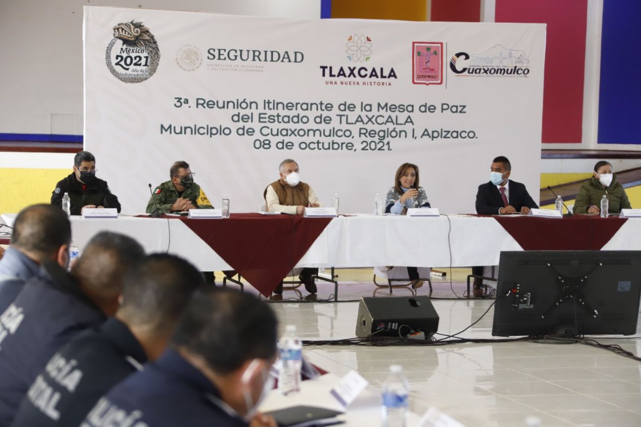Encabezó Lorena Cuéllar tercera mesa para la construcción de la paz y seguridad región I