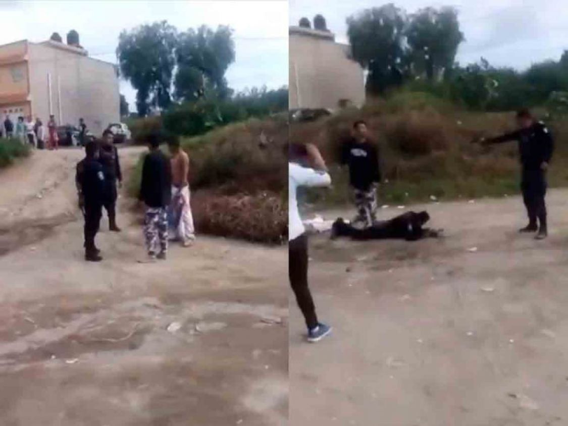 "Contenido sensible"; Policía asesina a hombre con disparo a quemarropa; vecinos queman patrullas (Video)