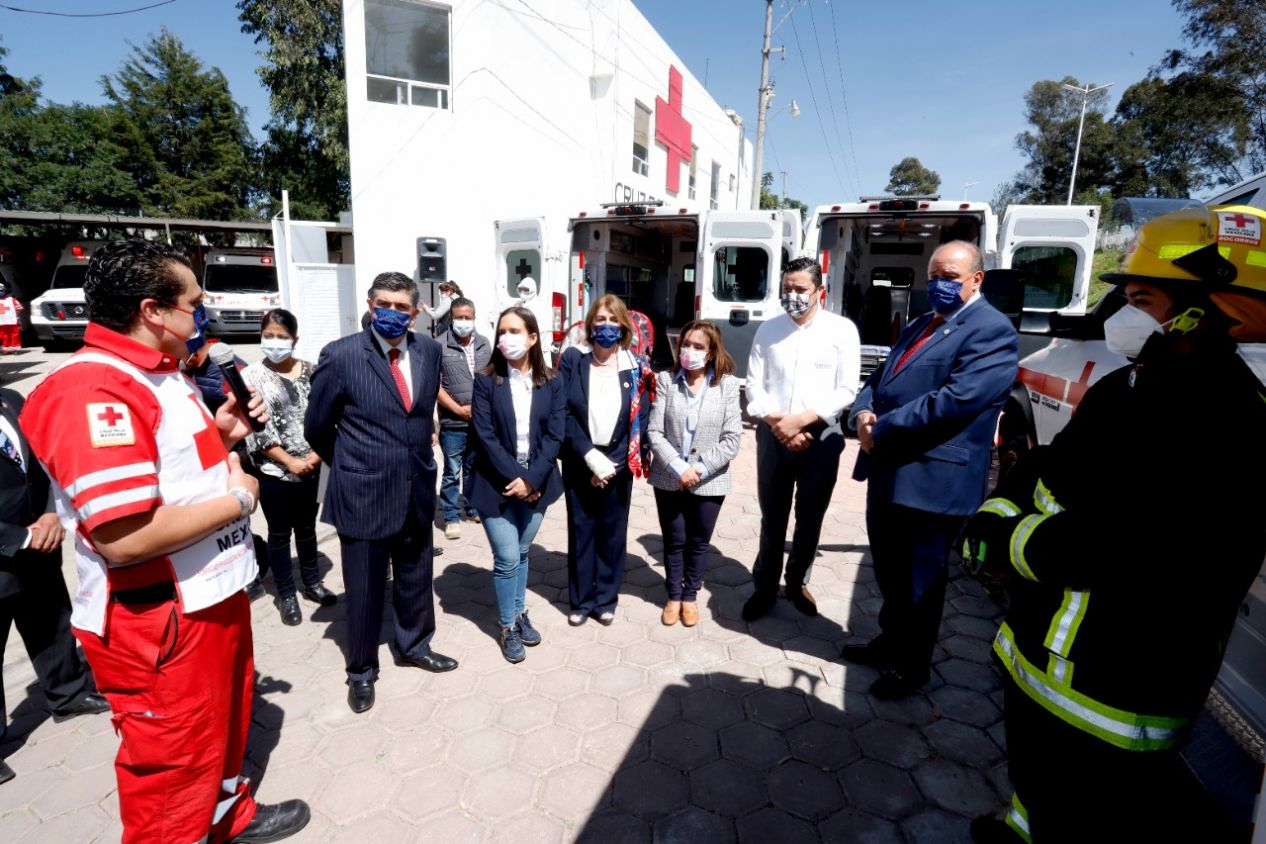 Ofrece Lorena Cuéllar apoyo a la Cruz Roja para mejorar atención a la población