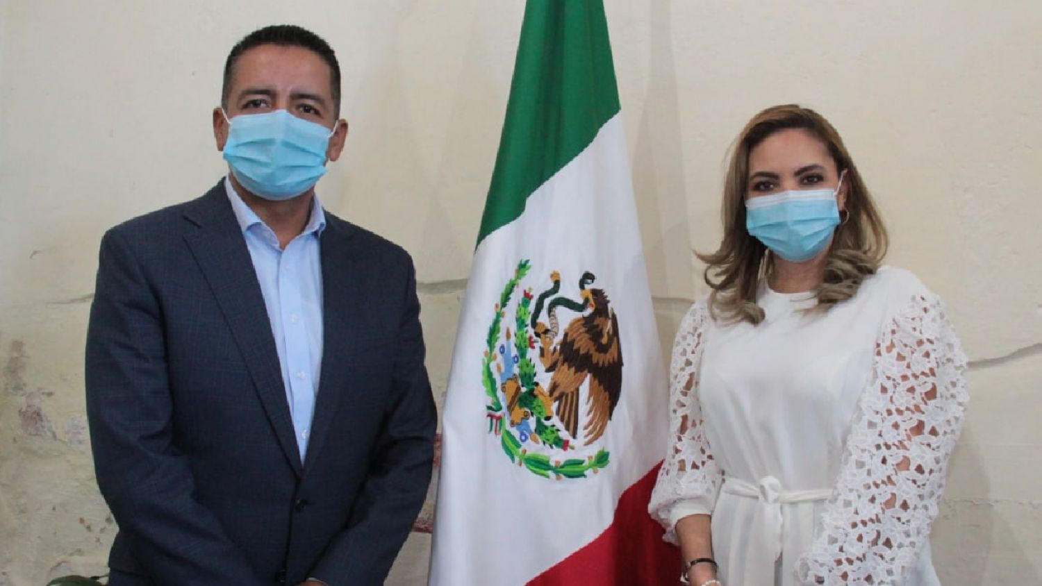 Paola Angón y Edmundo Tlatehui sostuvieron una junta para crear una sinergia en beneficio de las Cholulas