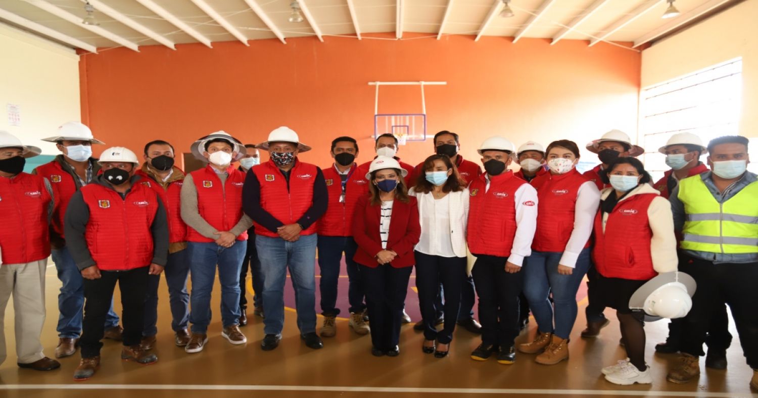 Supervisa Lorena Cuéllar rehabilitación del Bachillerato Tecnológico de Educación y Promoción Deportiva