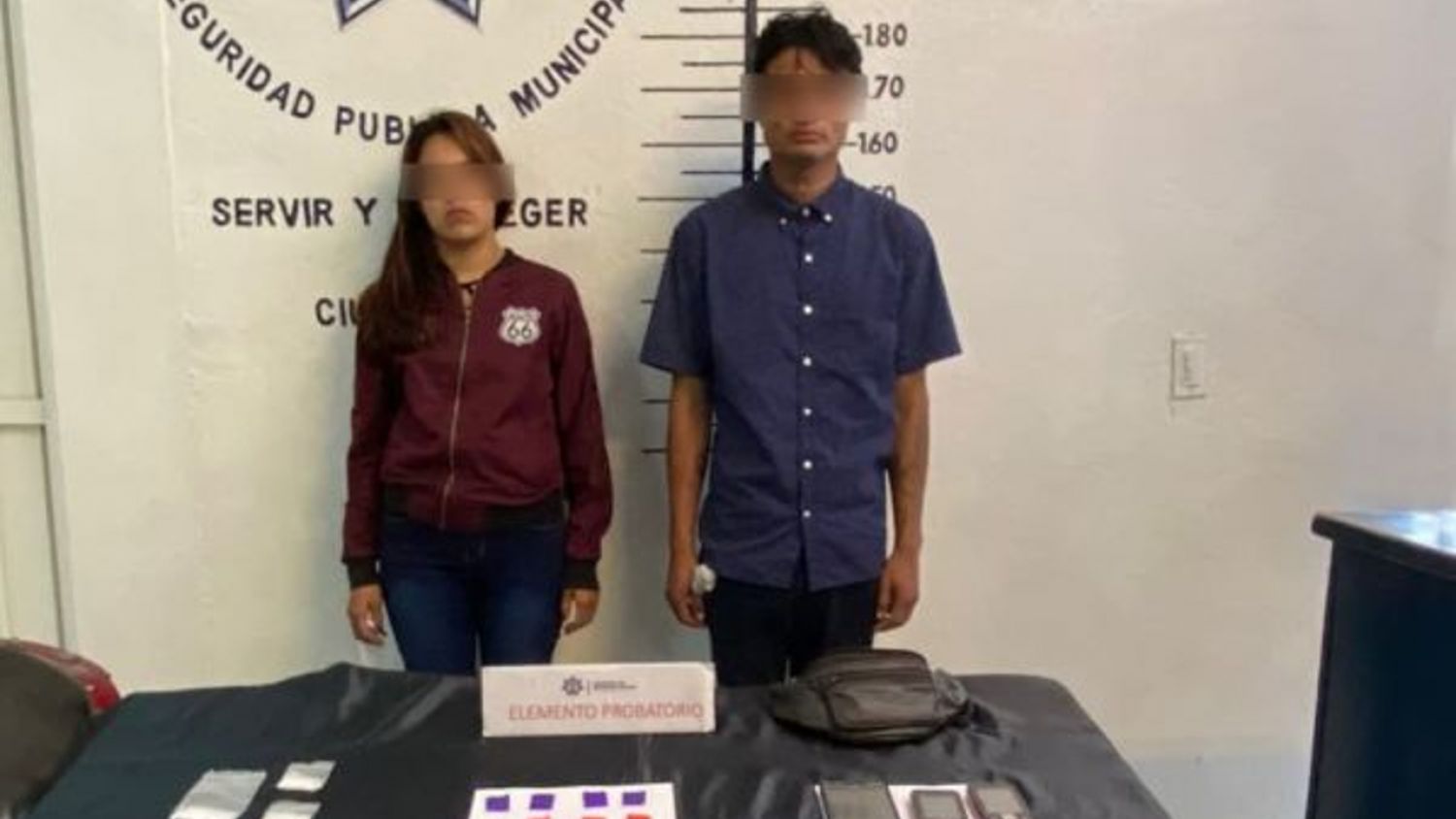 Es detenida en San Pedro Cholula una pareja por presunta posesión de estupefacientes 