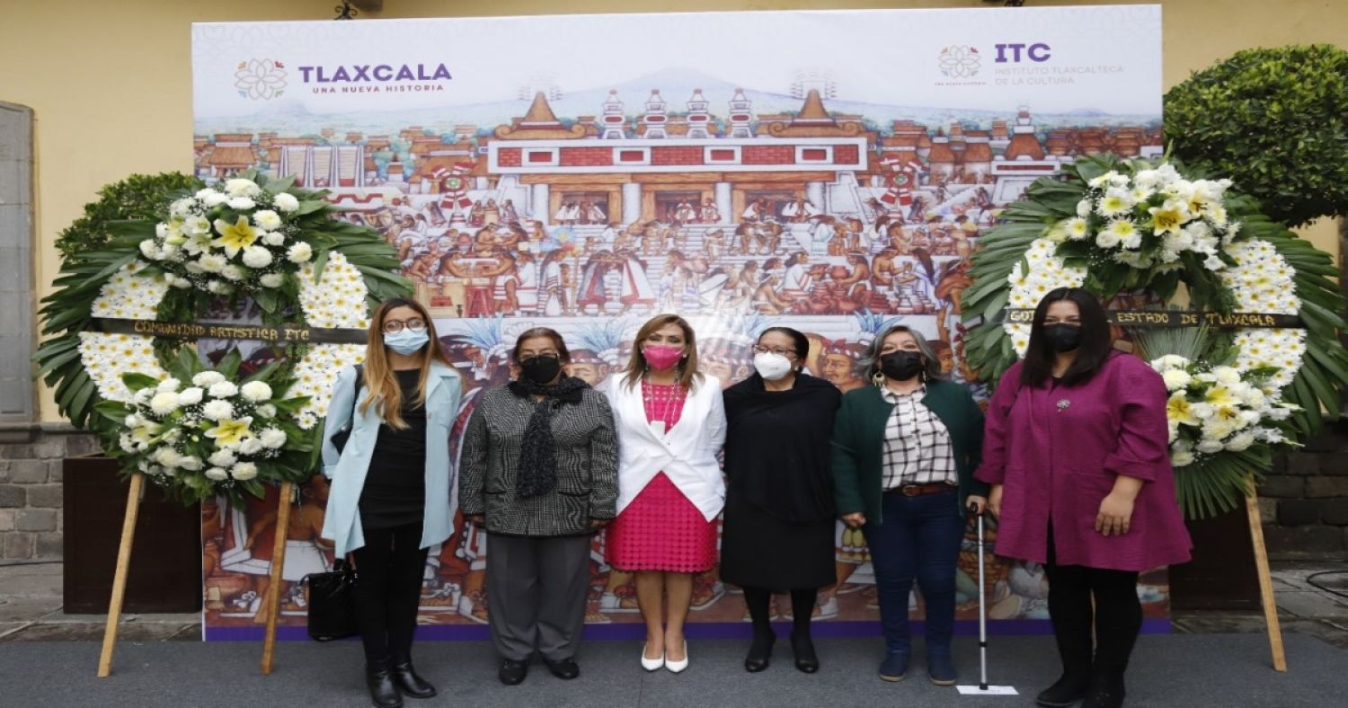 Encabeza gobernadora Lorena Cuéllar homenaje a Desiderio Hernández Xochitiotzin por su XIV aniversario luctuoso