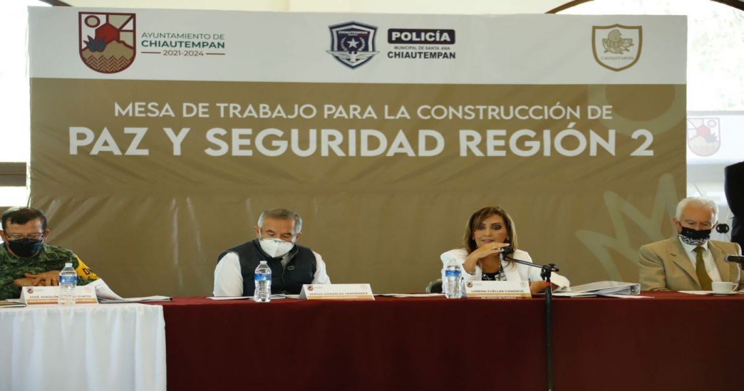 Encabeza Lorena Cuéllar mesa de trabajo para la construcción de paz y seguridad región II