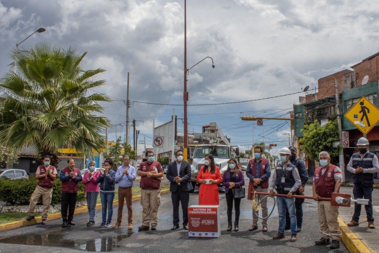 Instaló gobierno de Atlixco nuevas cámaras de monitoreo para reforzar la seguridad