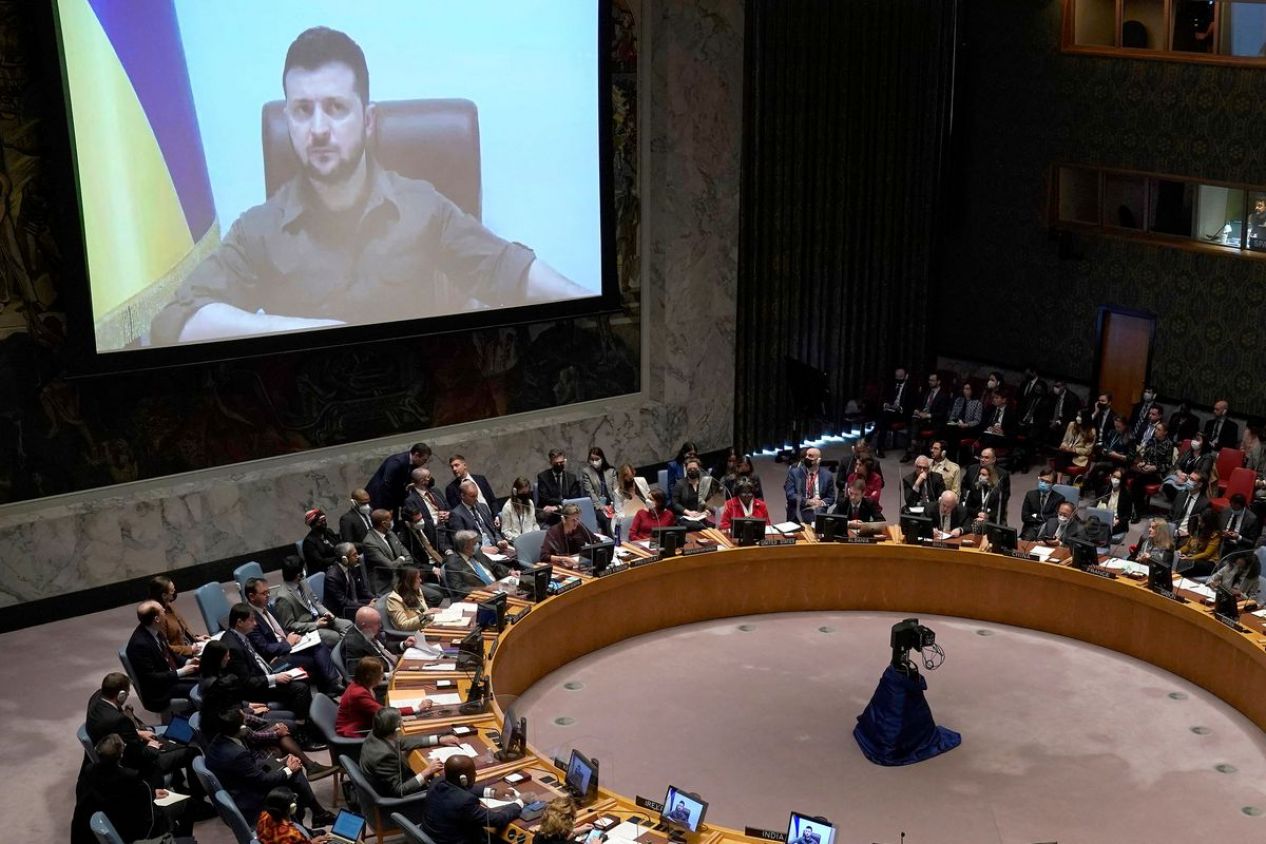 Expresa Zelensky ante la ONU que si Rusia gana el conflicto en Ucrania, llevará la guerra a otros países 