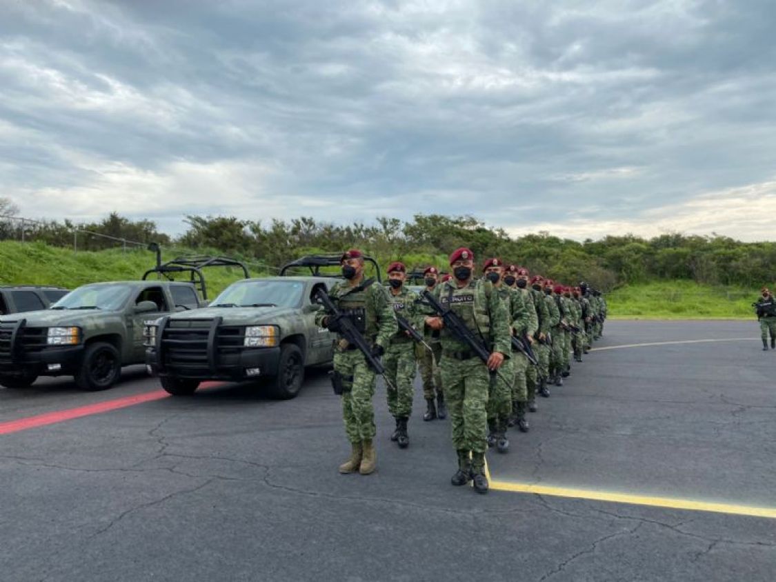 Llegan a Colima 100 fusileros de la Sedena que combatirán la delincuencia organizada