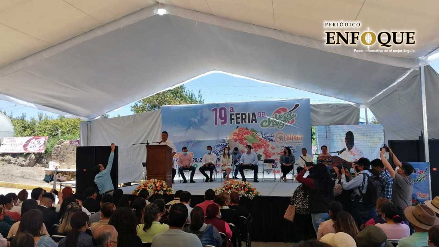 Gran éxito la inauguración de la 19ª. Feria del Chile en Nogada en Calpan que recibió a miles de visitantes generando gran derrama económica