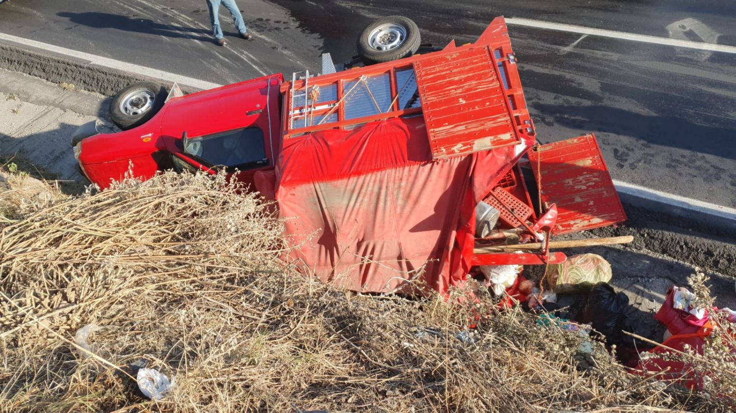 Se accidentan comerciantes sobre la Molinito-Texmelucan; hubo tres heridos