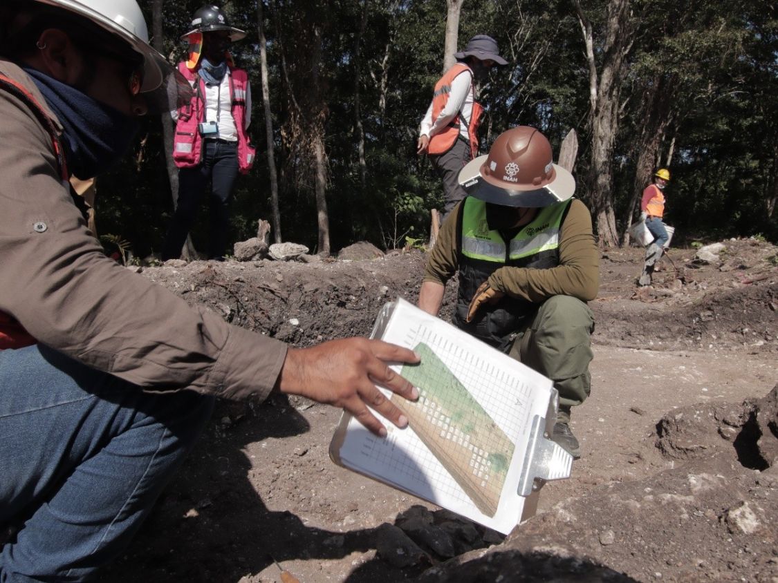 Acelera INAH excavaciones de salvamento arqueológico en tramo 5 del Tren Maya