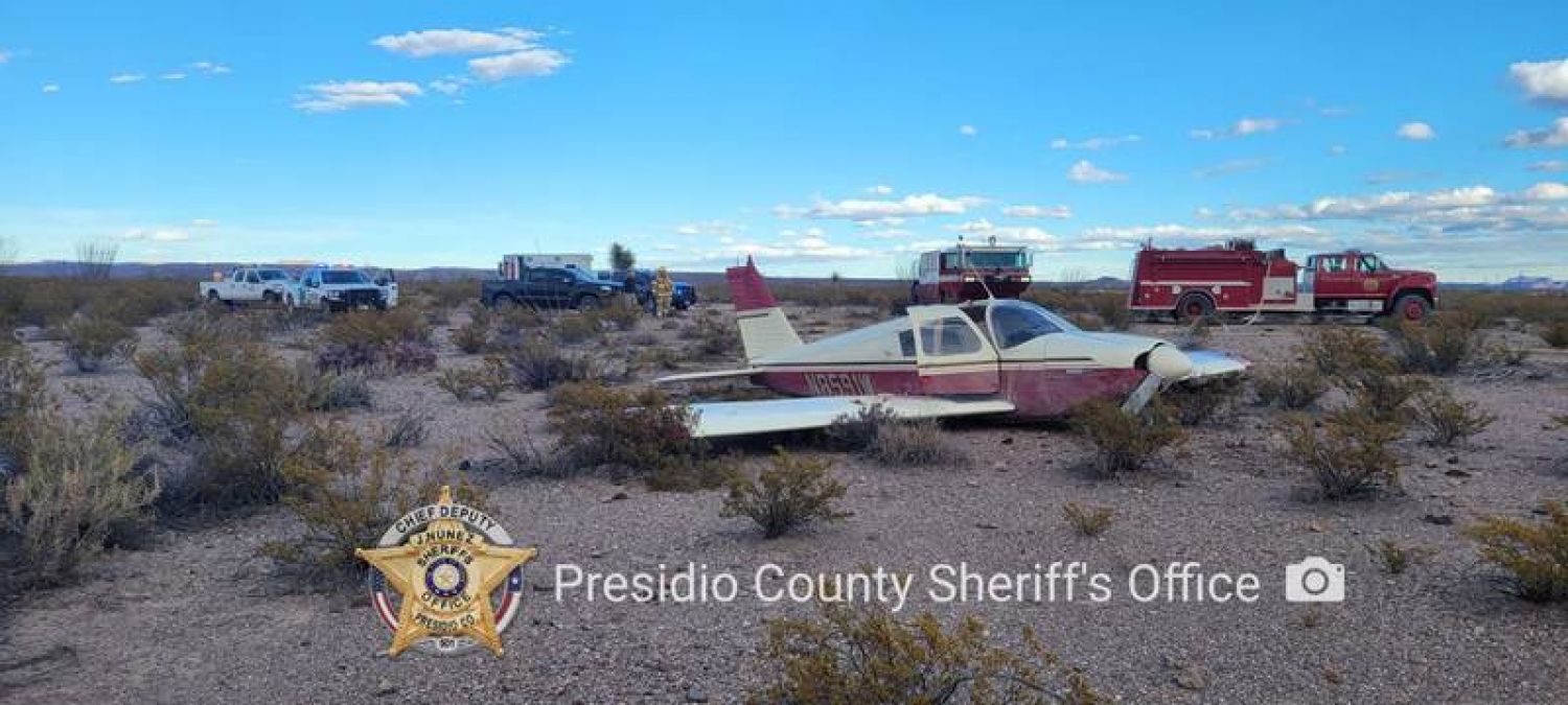 Avioneta con migrantes cae en desierto de Texas; hay 2 lesionados