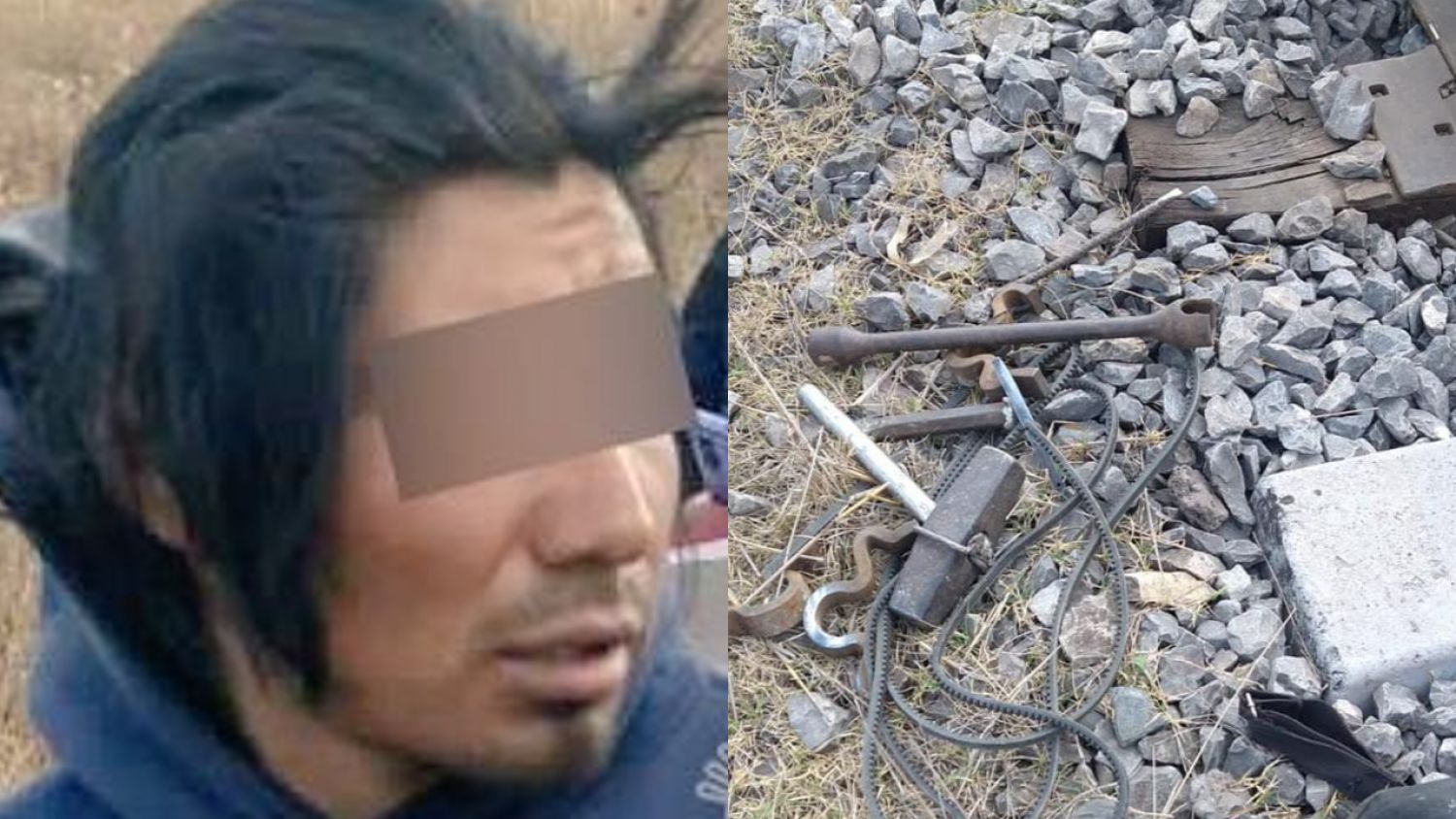 Detienen en Coronango a un presunto ladrón de vías ferroviarias 