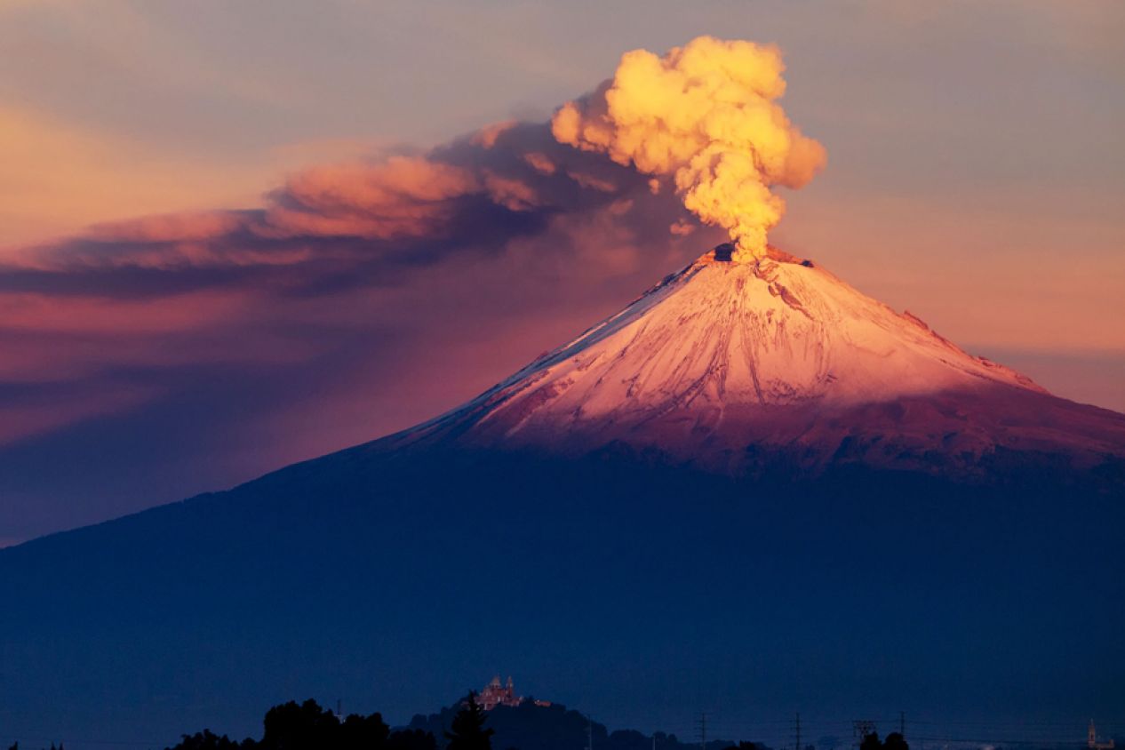 Actividad volcánica: Popocatépetl  presenta 25 exhalaciones