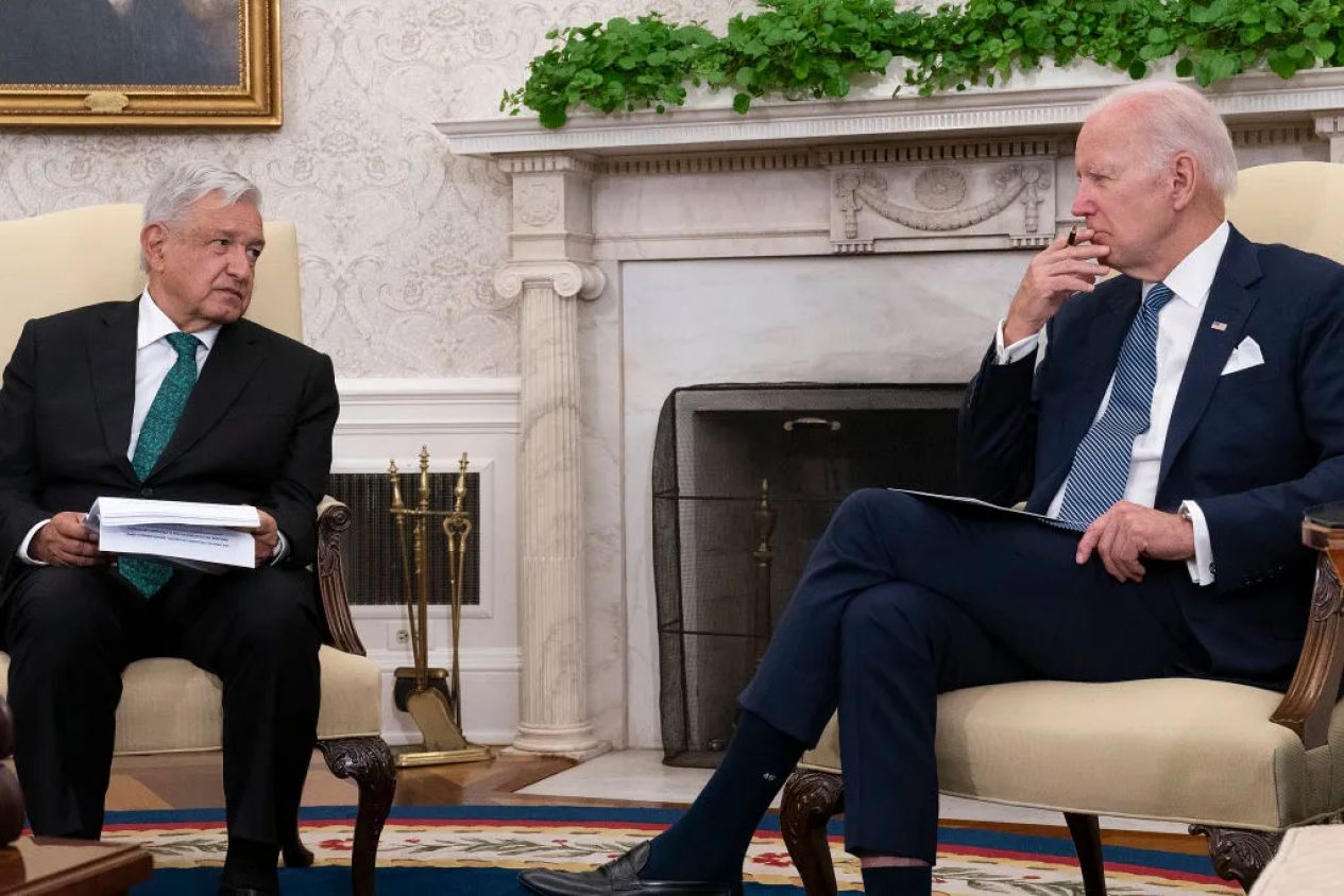 AMLO y Joe Biden acuerdan mantener “fuertes políticas” para el control fronterizo y combatir conjuntamente la inflación