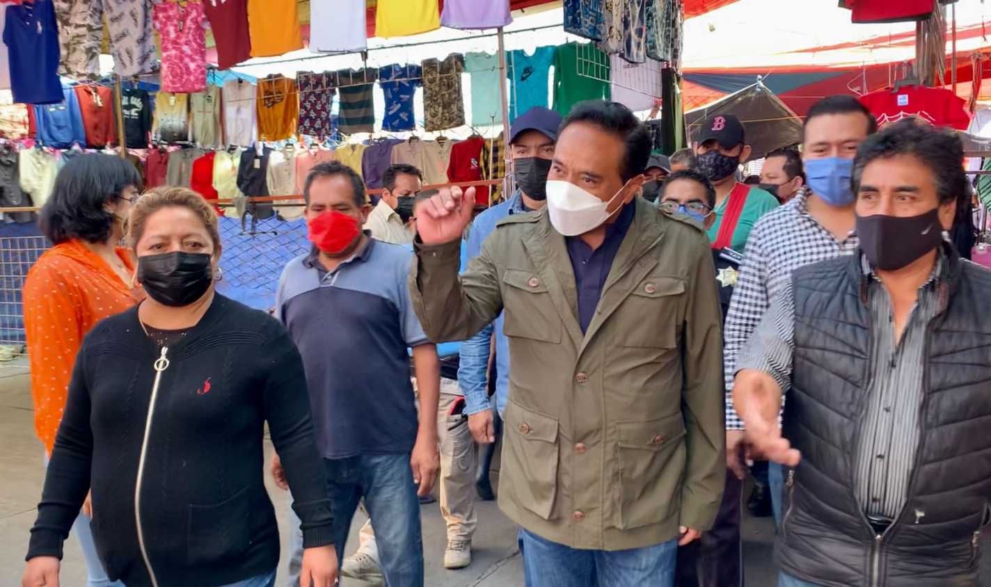 Operativo "Tianguis Sabatino Seguro" inicia en el mercado de Tlaxcala