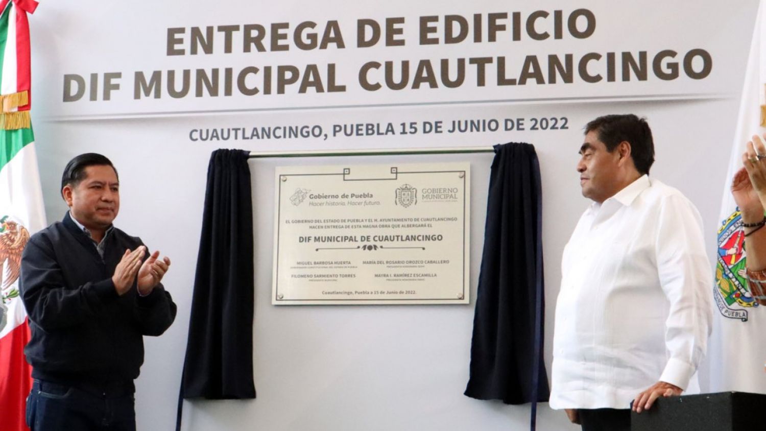 Ayuntamiento de Cuautlancingo en conjunto con el gobernador Miguel Barbosa inauguraron las instalaciones del DIF Municipal