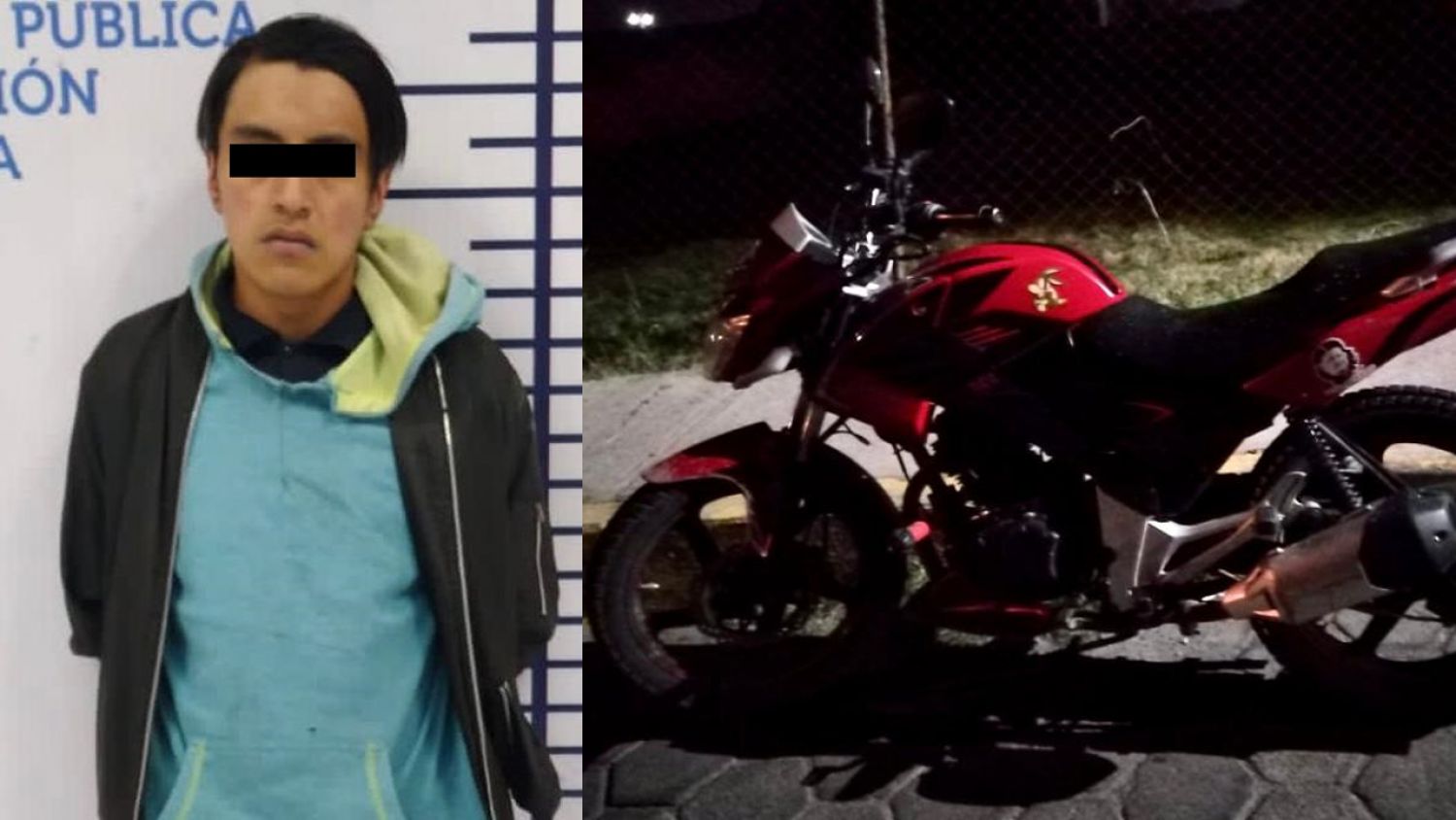 Detienen en San Andrés Cholula a presunto ladrón de motocicletas 