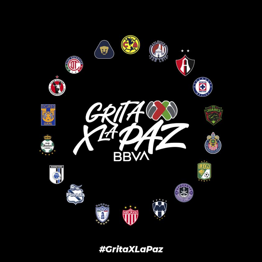 El futbol mexicano se une al llamado de No a la Guerra en Ucrania