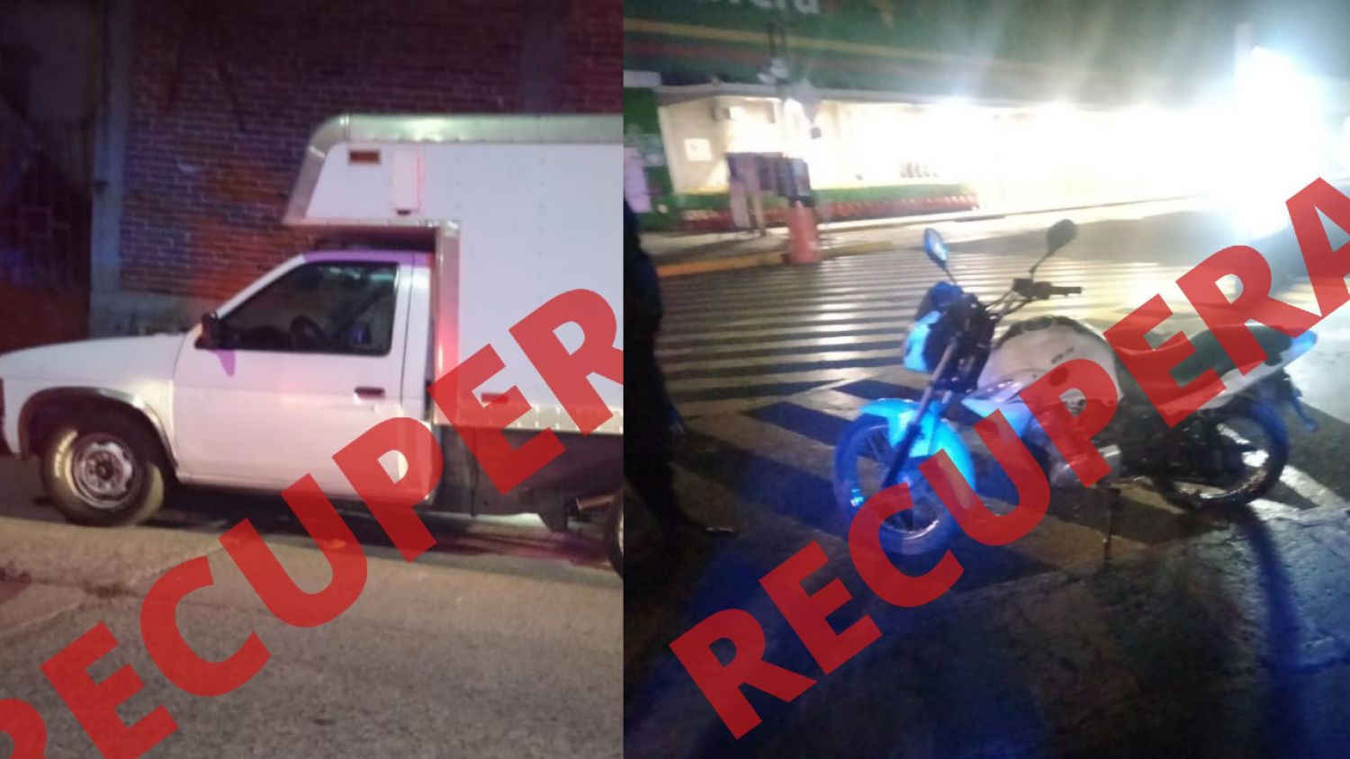 Recuperan en San Pedro Cholula una camioneta y una motocicleta robadas