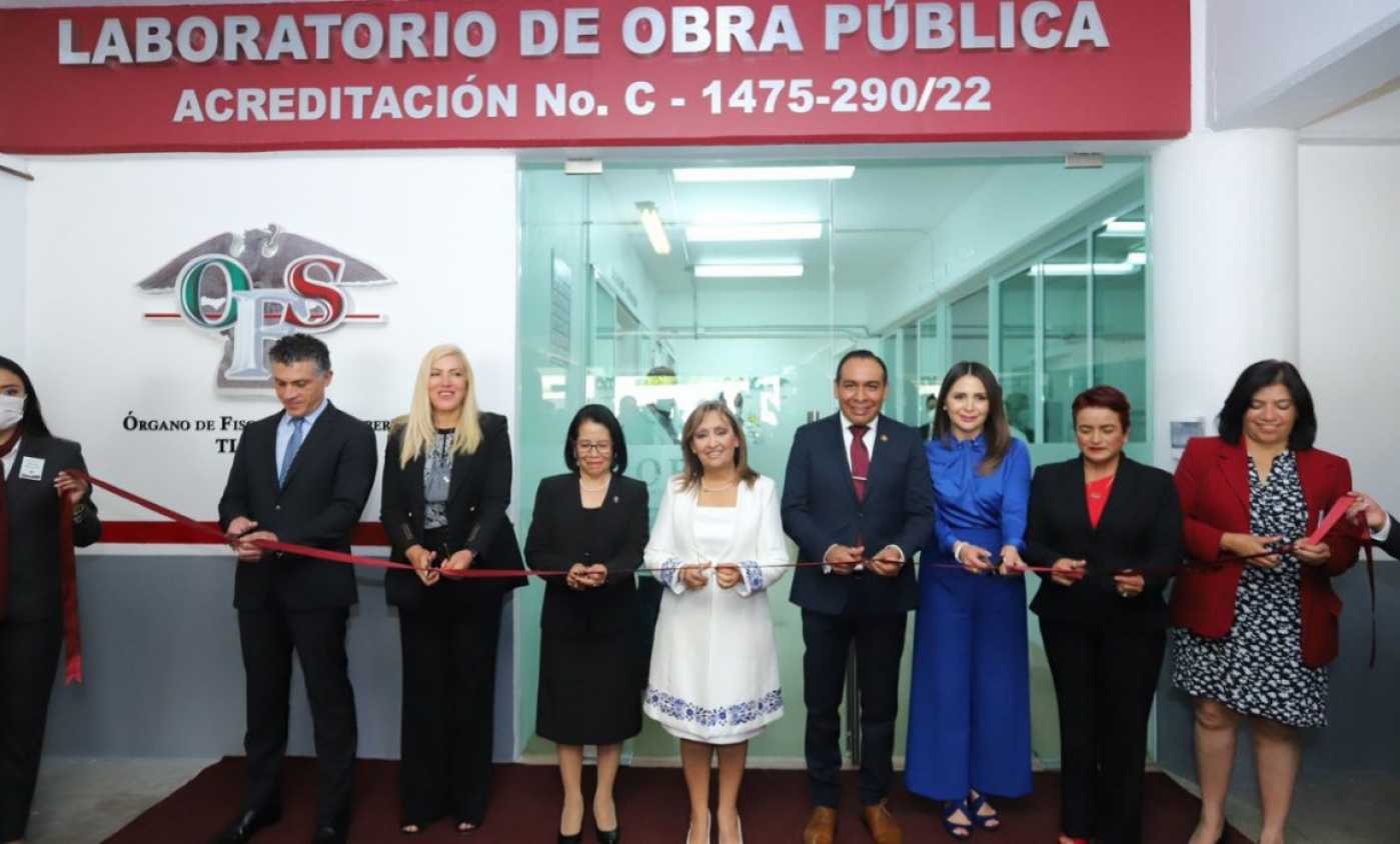 Inauguró Lorena Cuéllar el laboratorio de obra pública del OFS