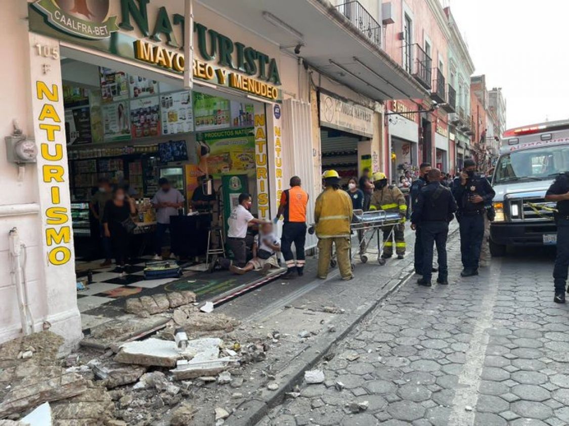 Clausuran negocio del Centro Histórico donde cayó una marquesina