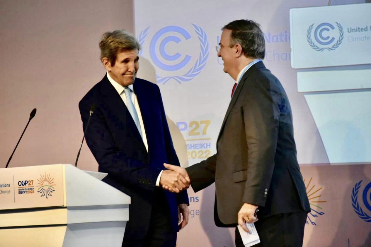 México en su participación en la  COP27 promete eliminar quema de petróleo y gas e impulsar energías renovables 