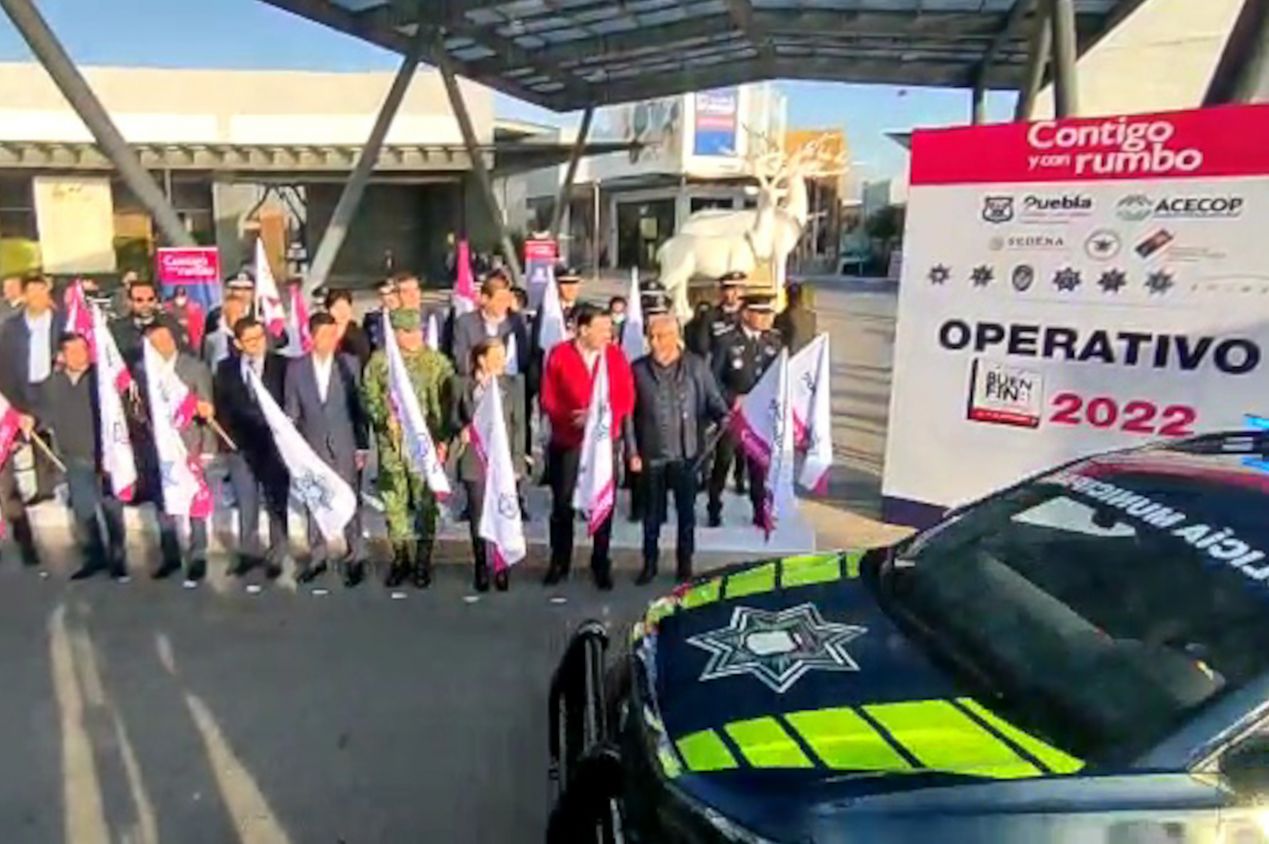 Mil elementos de la SSC de Puebla vigilarán el Buen Fin
