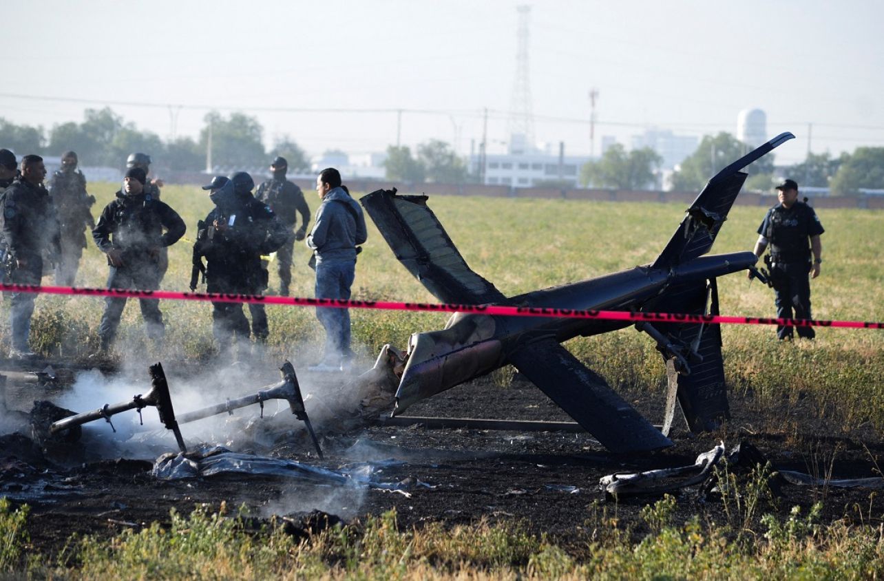 Fiscalía descarta ataque por arma de fuego en desplome de helicóptero en Aguascalientes 