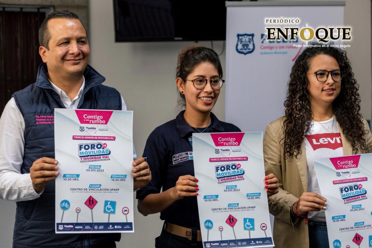 Próximo lunes se realizará en Puebla el primer Foro de Movilidad y Seguridad Vial