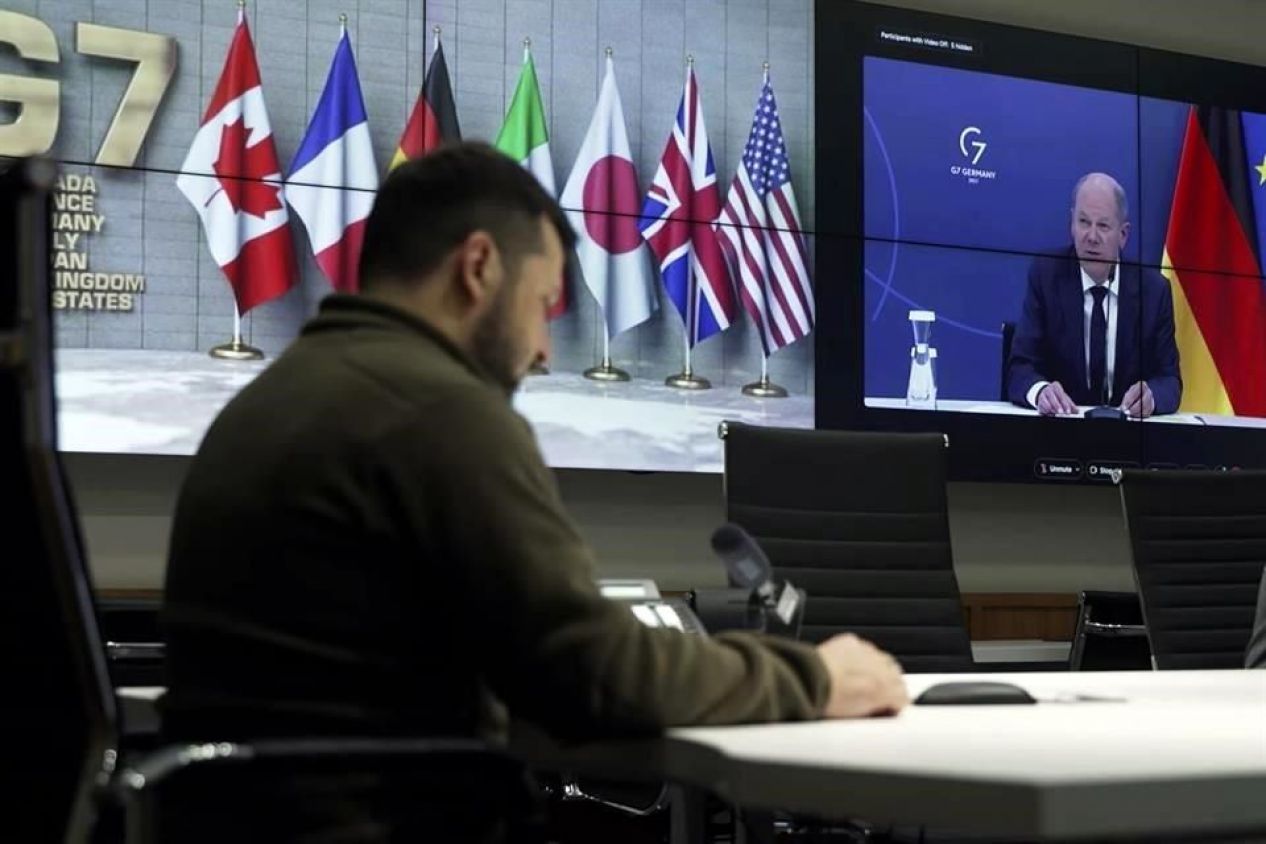 Solicita Volodimir Zelensky al G7 escudo aéreo para detener ataques rusos