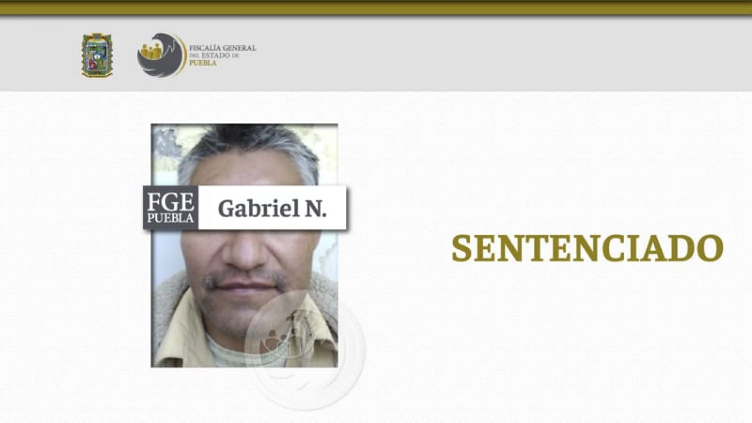 Gabriel N. es sentenciado a 11 aos de prisión por por violación equiparada agravada de su hija