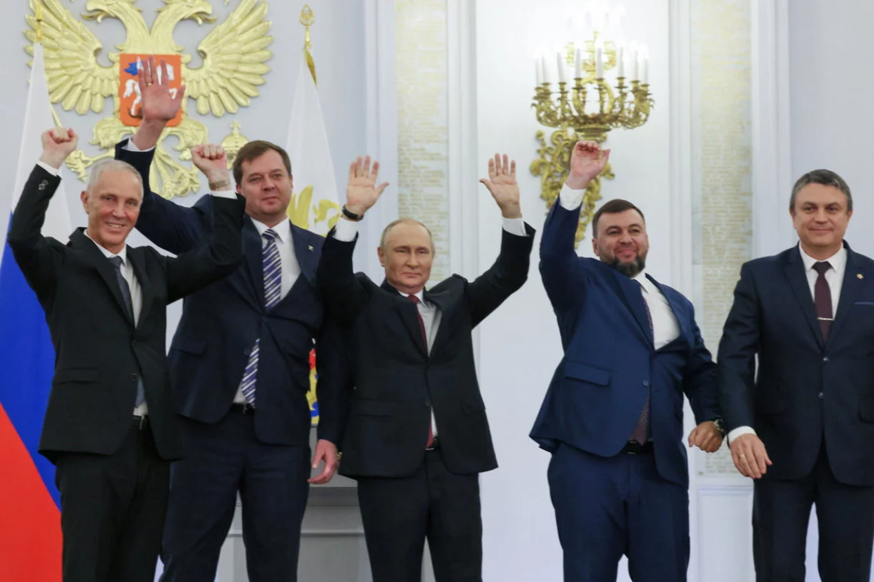Putin firma la anexión de las regiones ucranianas, Donetsk, Luhansk, Kherson y Zaporizhzhia