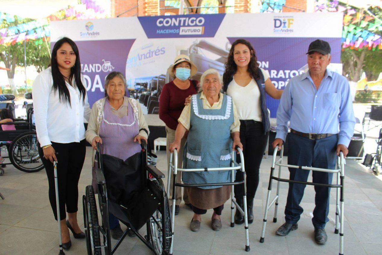 DIF de San Andrés Cholula entrega 200 aparatos ortopédicos
