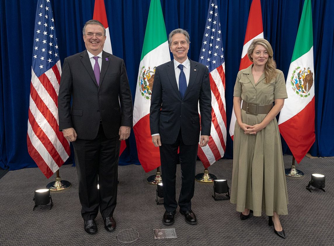 Participan en la X Cumbre Ebrard, Joly y Blinken con líderes empresariales de México, EU y Canadá por cooperación económica trilateral