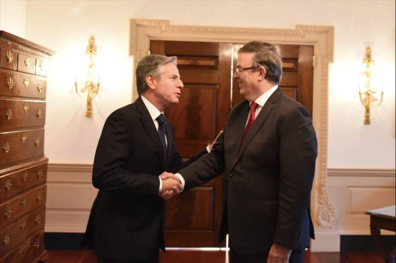 Ebrard y Blinken hablan sobre los esfuerzos para combatir el narcotráfico