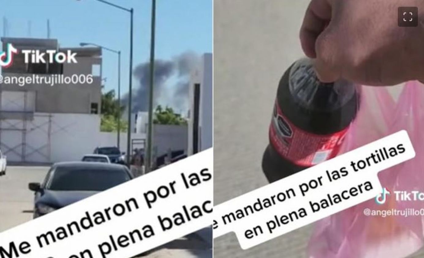 "Le tengo más miedo a mi mujer": Mandan a joven por tortillas en pleno "Culiacanazo" y se hace viral (vídeo)