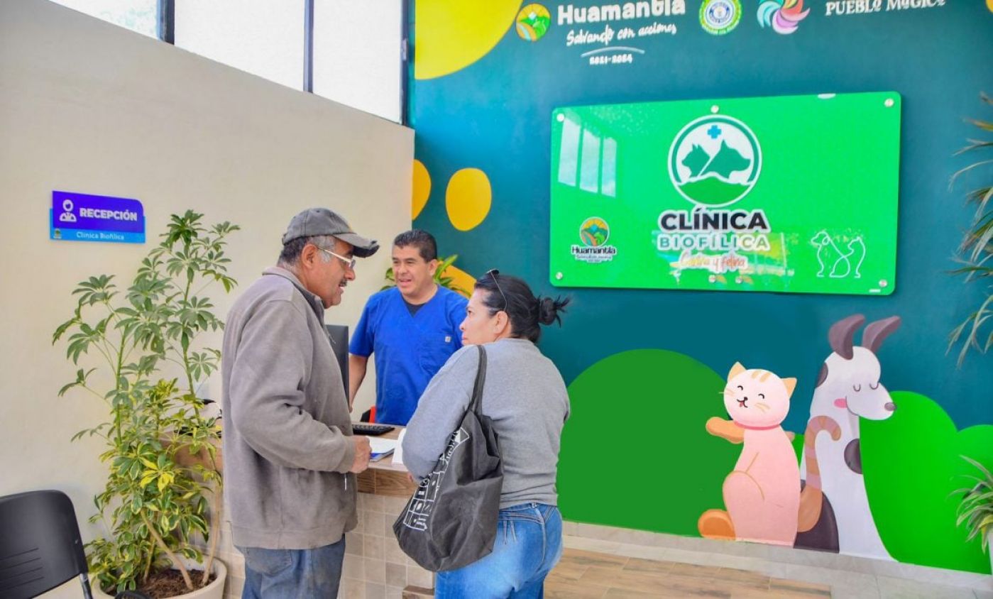 Contribuye clínica biofílica de Huamantla al bienestar animal