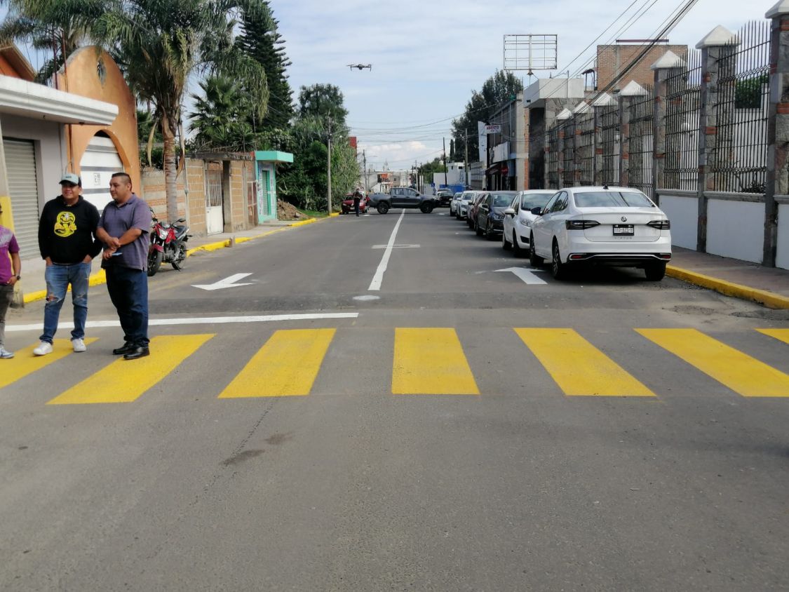 Entrega Filomeno Sarmiento rehabilitación de calle San Lorenzo en cabecera municipal