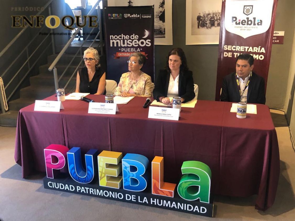 Presentan la 7ma. Noche de Museos en Puebla