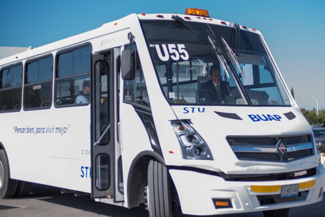 BUAP incrementará 11 unidades a su Sistema de Transporte Universitario