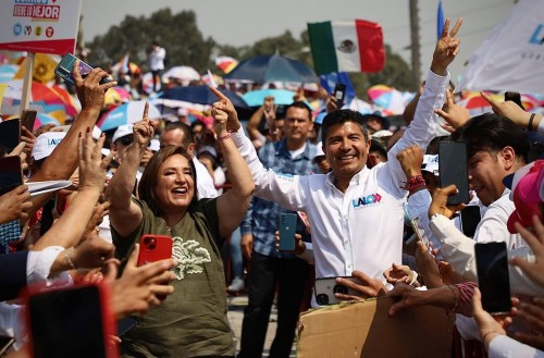 Arranca campaña de Eduardo Rivera Pérez acompañado de Xochitl Gálvez 