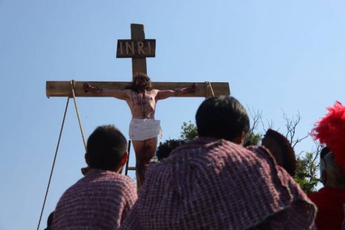 Muere Jesús, es crucificado en Chiautempan
