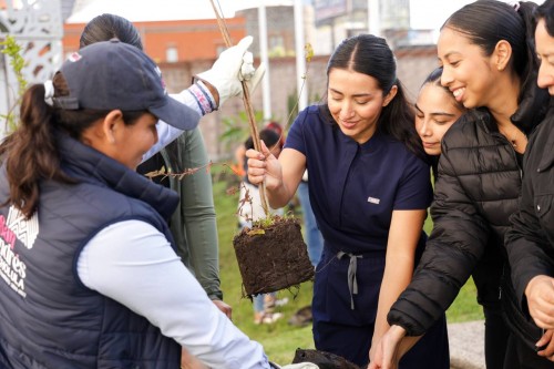 Impulsan reforestación en universidad de San Andrés Cholula como parte de un plan ambiental