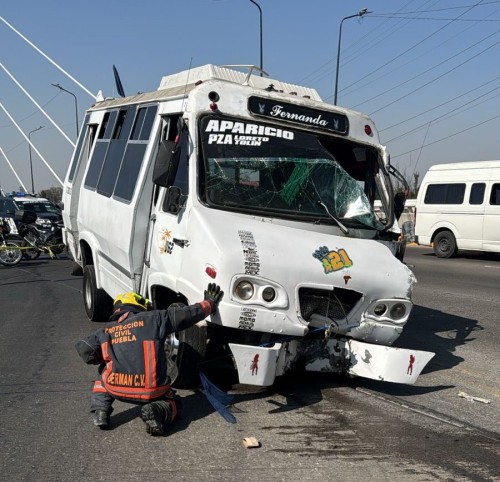 Transporte público involucrado en 10% de los accidentes viales en Puebla durante junio de 2025