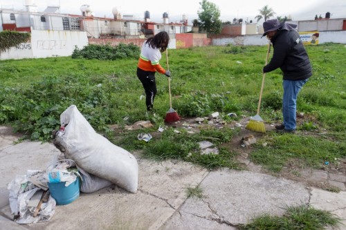 Arranca en San Pedro Cholula primera faena “Barriendo Tu Calle” 