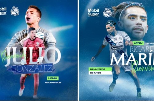 Nuevo refuerzo para el Club Puebla: Julio González y Ricardo Marín