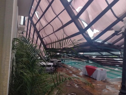 Solo daños materiales deja granizada en Tlaxcala, Chiautempan y Apetatitlán